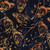 Lumin Fabrics Island Batik Radiant Wings Side Butterflies Blue Storm