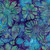 Lumin Fabrics Island Batik Garden Bloom Large Floral Multi Green Purple Mardi Gras