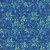 Quilting Treasures Fabrics Royale Dan Morris Blue Stained Glass Packed Floral