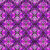 Quilting Treasures Fabrics Royale Dan Morris Purple Floral Tile, vivid purple floral pattern with black outlines and a stained glass effect.