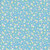 Quilting Treasures Fabrics Little Ones Helz Cuppleditch Blue Bubble Bath Bubbles, close-up of a fabric with a pattern of colorful bubbles on a blue background.