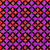Quilting Treasures Fabrics Guardian Angel Pink Geo Tile, vibrant pink, purple, and red geometric floral pattern on black background.