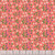 Riley Blake Fabrics Gifts from the Garden Lasenby Cotton Peach Pink Strawberry Vine fabric, featuring a floral design with small white flowers and purple berries on a peach-pink background.