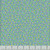 Riley Blake Fabrics Gifts from the Garden Lasenby Cotton Aqua Purple Fruit Twist, vibrant cotton fabric with small purple, yellow, and pink fruit and green leaf pattern on aqua background.