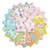 Riley Blake Fabrics Liberty Fabrics Gifts from the Garden Lasenby Cotton 20 Fat Quarters, collection of colorful floral and garden-themed cotton fabric squares.
