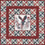 Moda Fabrics American Gatherings III by Primitive Gatherings American Eagle Quilt Kit, a quilt featuring red, white, and navy patriotic patterns with an eagle center design.