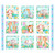 Quilting Treasures Fabrics Little Ones Helz Cuppleditch Blue Baby Animal Picture Patch Panel