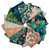 Quilting Treasures Fabrics Serenity Dan Morris 16 Fat Quarters, colorful fabric pack featuring floral, dragonfly, and abstract patterns suitable for quilting and sewing projects.