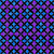 Quilting Treasures Fabrics Guardian Angel Purple Geo Tile, a vibrant fabric pattern featuring geometric floral shapes in purple and blue on a black background.