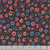 Quilting Treasures Fabrics Fluttering Gardens Dan Morris Black Small Flower