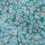 Moda Fabrics Soulstice Create Joy Project Bitty Pretty Watercolor Floral Turquoise Blue
