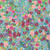 Moda Fabrics Soulstice Create Joy Project Garden Glitter Watercolor Floral Turquoise Blue