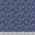 Windham Fabrics Midnight Blooms Garden Flowerbed Navy Blue, floral fabric pattern with various shades of blue, purple, green, and hints of yellow, suitable for quilting and sewing projects.