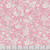 Liberty Fabrics Lasenby Cotton Emily Belle Floral Vintage Pink, pink cotton fabric with white floral pattern.