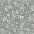 Liberty Fabrics Lasenby Cotton Emily Belle Floral Lead Grey, intricate grey and white floral pattern fabric design.