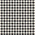 Wilmington Prints Meow-Gical Night Michael Davis Checkered Webs Cream Black, fabric with a checkered pattern featuring black and cream squares with spiderweb details on some black squares.