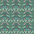 Riley Blake Fabrics Ambleside Teal Blue Green Arts and Crafts Trellis Tapestry, intricate floral and trellis pattern in teal, blue, green, and coral hues.