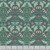 Riley Blake Fabrics Ambleside Teal Blue Green Arts and Crafts Trellis Tapestry