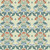 Riley Blake Fabrics Ambleside Cream Arts and Crafts Trellis Tapestry, repeating decorative floral and trellis pattern in shades of cream, green, blue, and orange.