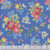 Riley Blake Fabrics Awakening Spring Flowers Lady Bugs Birds Azure Blue