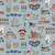 Riley Blake Fabrics Independence American Icons Independence Hall Mount Vernon Boston Blue