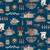 Riley Blake Fabrics Independence American Icons Independence Hall Mount Vernon Boston Oxford Blue