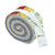 Riley Blake Fabrics Independence Rolie Polie Jelly Roll Strips, quilt fabric roll with colorful patriotic-themed strips and a white ribbon