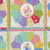 Riley Blake Fabrics Awakening Grandmothers Fan Cheater Print Blue Red Yellow Pink