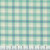 Moda Fabrics Cannon Beach Crystal Manning Aqua Blue Beach Shirt Plaid, a light aqua blue and cream plaid fabric with blue and green lines creating a classic checkered pattern.