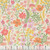 Moda Fabrics Cannon Beach Crystal Manning Cream Blush Pink Coastal Blooms Flowers, floral print fabric with pink, peach, yellow, and green flowers and leaves on a cream background.