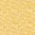 Moda Fabrics Cannon Beach Crystal Manning Sunshine Yellow Poppy Field Florals, vibrant yellow fabric with a white floral pattern featuring poppies and small blossoms.