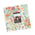 Moda Fabrics Cannon Beach Crystal Manning Layer Cake Ten Inch Squares, colorful floral fabric layer cake with a variety of flowers in vibrant colors on a white background.