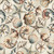 Benartex Fabrics Coastal Escape Nicole DeCamp Seashell Serenade 108 Inch Wide Quilt Back Cream, ocean-inspired seashell and starfish pattern in neutral tones.
