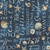 Benartex Fabrics Coastal Escape  Nicole DeCamp Coastal Words Dark Blue