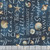 Benartex Fabrics Coastal Escape  Nicole DeCamp Coastal Words Dark Blue