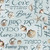 Benartex Fabrics Coastal Escape  Nicole DeCamp Coastal Words Ocean Blue