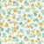 Benartex Fabrics Montgomery Mountain Charm  Belle Brunner Mountain Flower Toss Teal Blue White