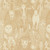 Moda Fabrics The Henhouse Gingiber Hay Yellow Barnyard Faces Toile