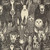 Moda Fabrics The Henhouse Gingiber Iron Grey Barnyard Faces Toile, animal faces and barnyard motif pattern in black and white