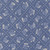 Moda Fabrics The Henhouse Gingiber Cobalt Blue Cross Stitch Chickens