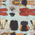 Riley Blake Fabrics Sew America J. Wecker Frisch Sew America Navy Scout Paper Doll Blue
