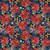 Windham Fabrics All-American Christmas Whistler Studios Patriotic Poinsettia Blue