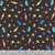 Timeless Treasures Fabrics Feline Fanatic Cat Toys & Paws Black