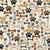 Timeless Treasures Fabrics Dogs Rule Bones & Paws Cream