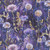 Timeless Treasures Fabrics Mystic Meadow Night Floral Field Iris