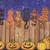 Timeless Treasures Fabrics Feline Spooky Spooky Cats On Fence Spooky