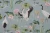 Hamilton Fabrics Sarus Nile Blue Asian Cranes Water Lilies