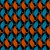 Moda Fabrics Trinketry Ruby Star Society Melody Miller Get Lit Retro Flames Black fabric pattern featuring orange and blue flames with small white starbursts on a black background.