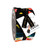 Moda Fabrics Mystic Fable Ruby Star Society Alexia Abegg Jelly Roll Fabric Strips, colorful fabric strips rolled up and secured with a black ribbon, featuring star and rainbow designs.