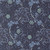 Moda Fabrics William Morris Muse Barbara Brackman Seaweed Floral Twilight Blue